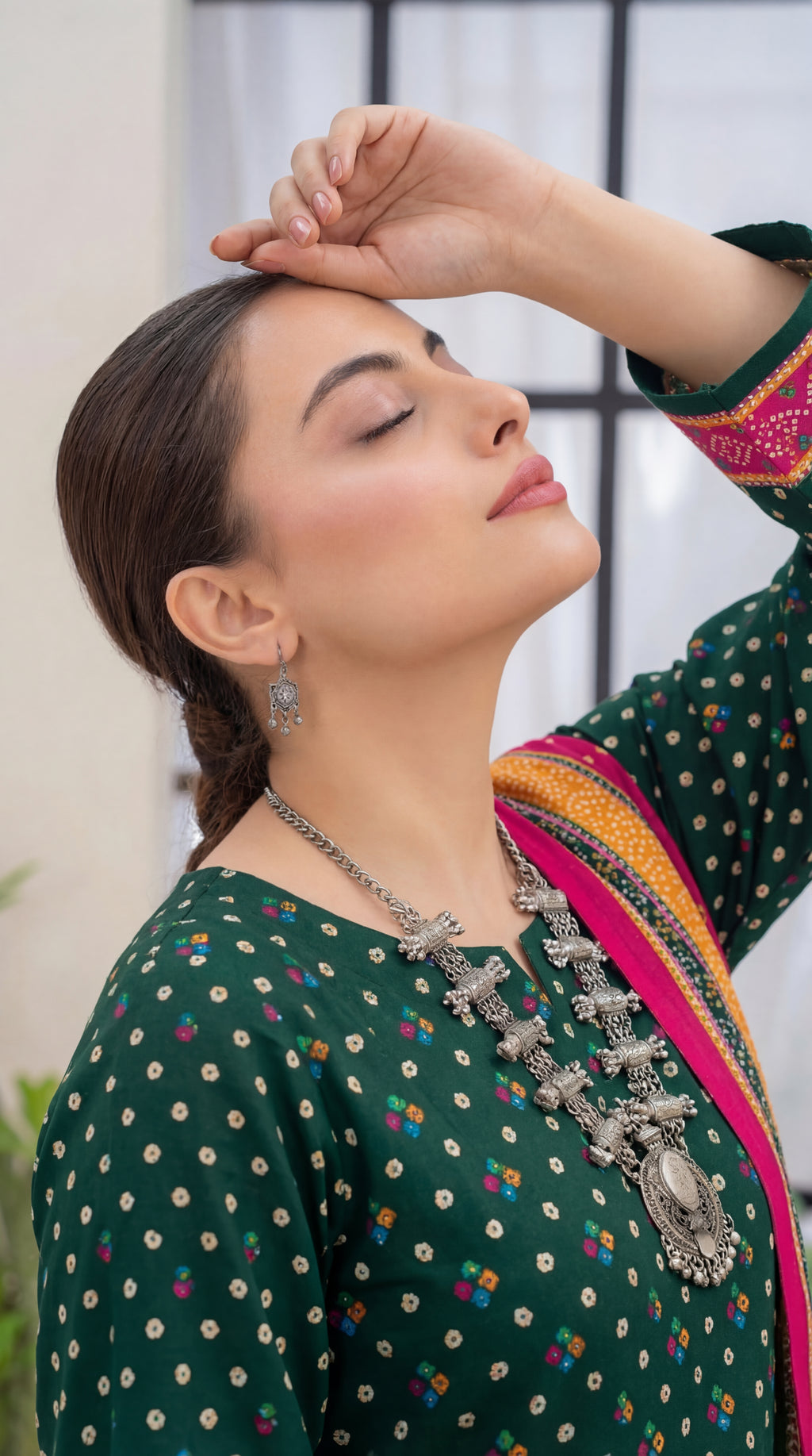 Unstitched 3 Piece Printed Lawn Suit - Khumar Collection