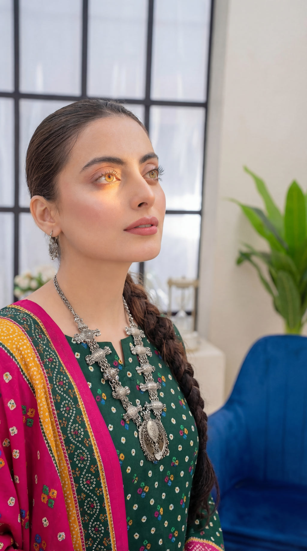 Unstitched 3 Piece Printed Lawn Suit - Khumar Collection