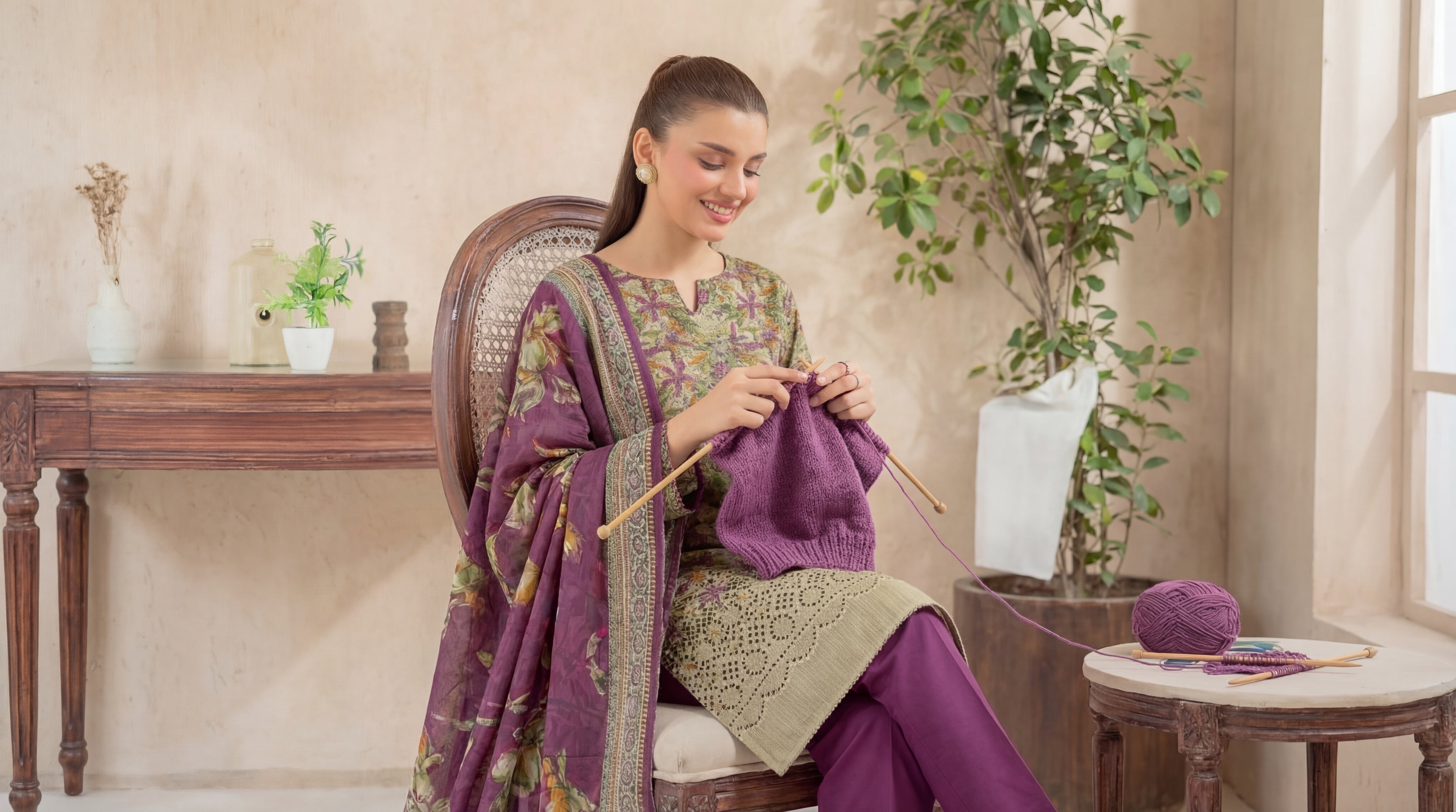 Unstitched Chikankari 3 Piece Lawn - Afreen Collection