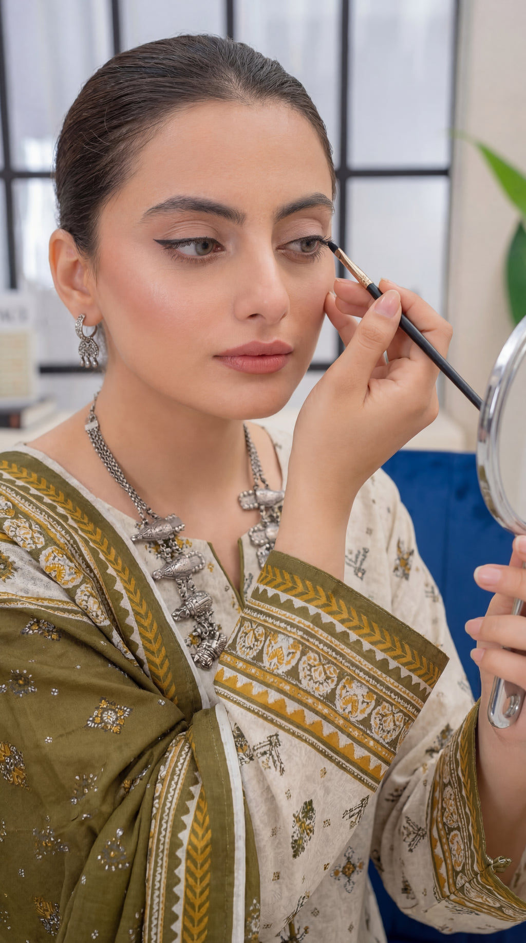 Unstitched 3 Piece Printed Lawn Suit - Khumar Collection