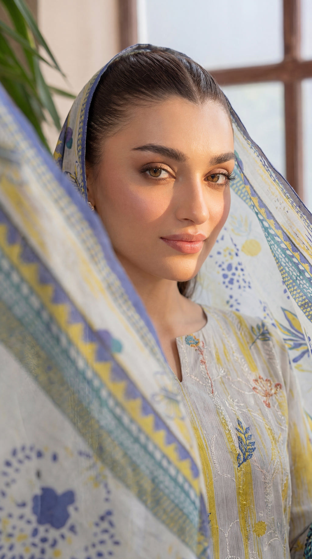 Unstitched Chikankari 3 Piece Lawn - Afreen Collection