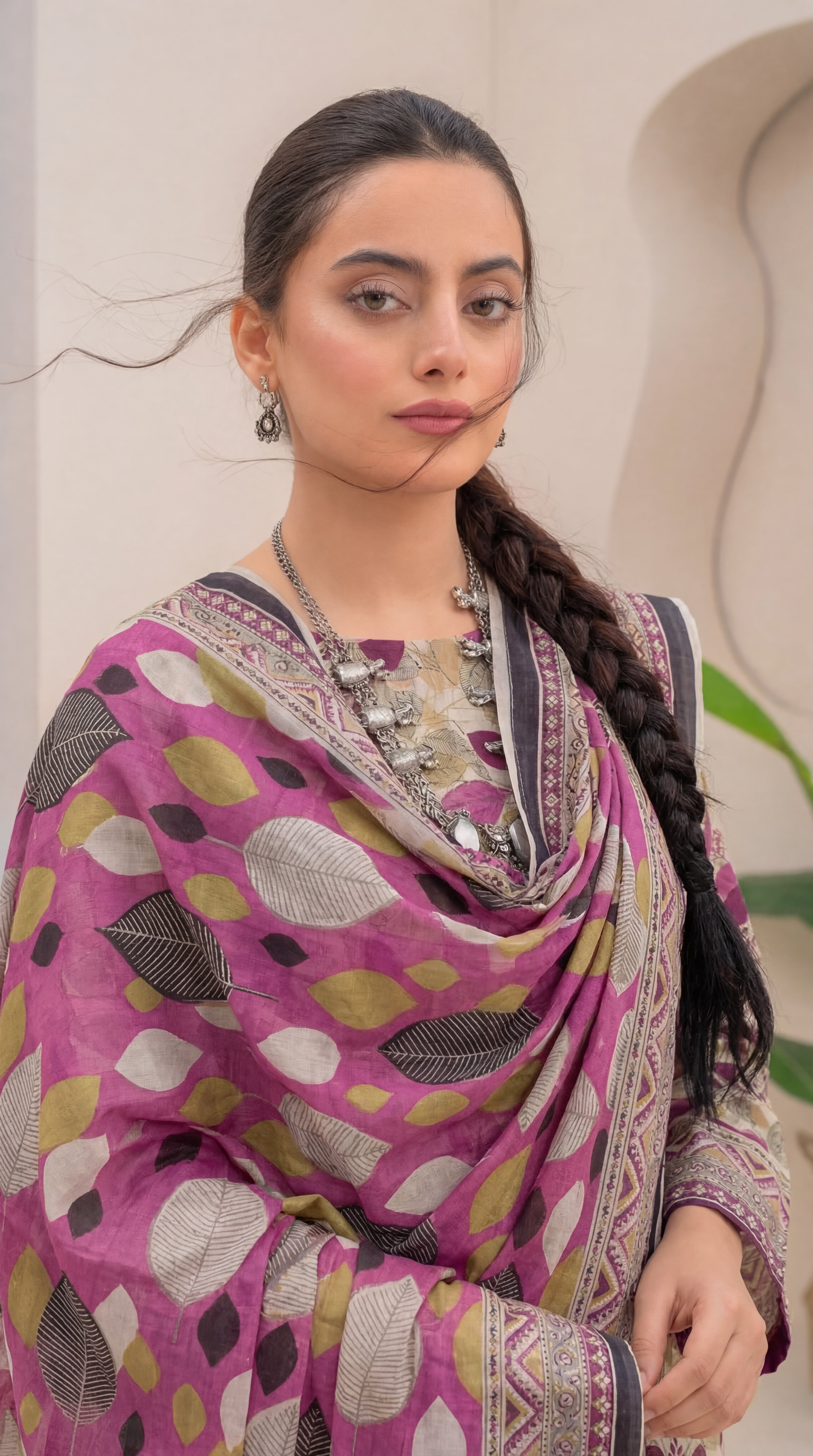 Unstitched 3 Piece Printed Lawn Suit - Khumar Collection