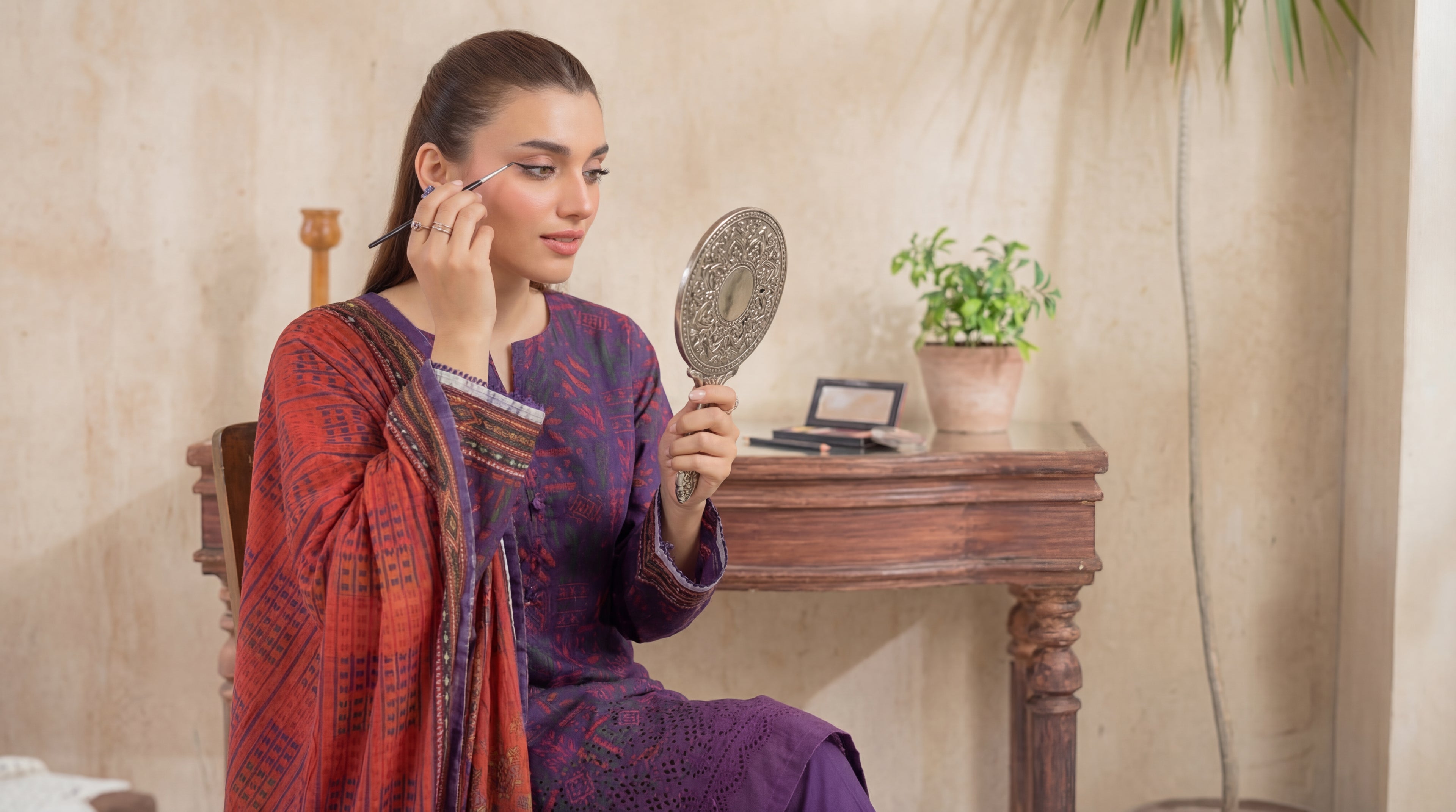 Unstitched Chikankari 3 Piece Lawn - Afreen Collection