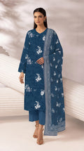 Unstitched 3 Piece Printed Lawn Suit - Rangraiz Collection
