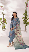 Unstitched 3 Piece Printed Lawn Suit - Rangraiz Collection