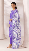 Unstitched 3 Piece Printed Lawn Suit - Rangraiz Collection