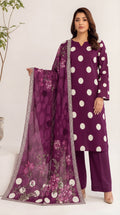 Unstitched 3 Piece Printed Lawn Suit - Rangraiz Collection