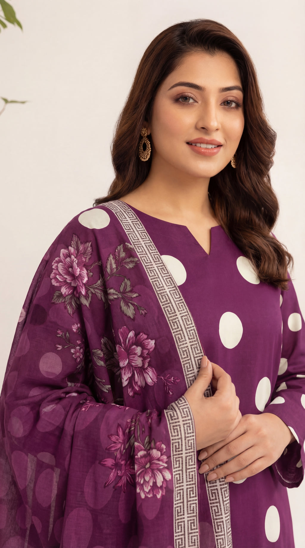Unstitched 3 Piece Printed Lawn Suit - Rangraiz Collection